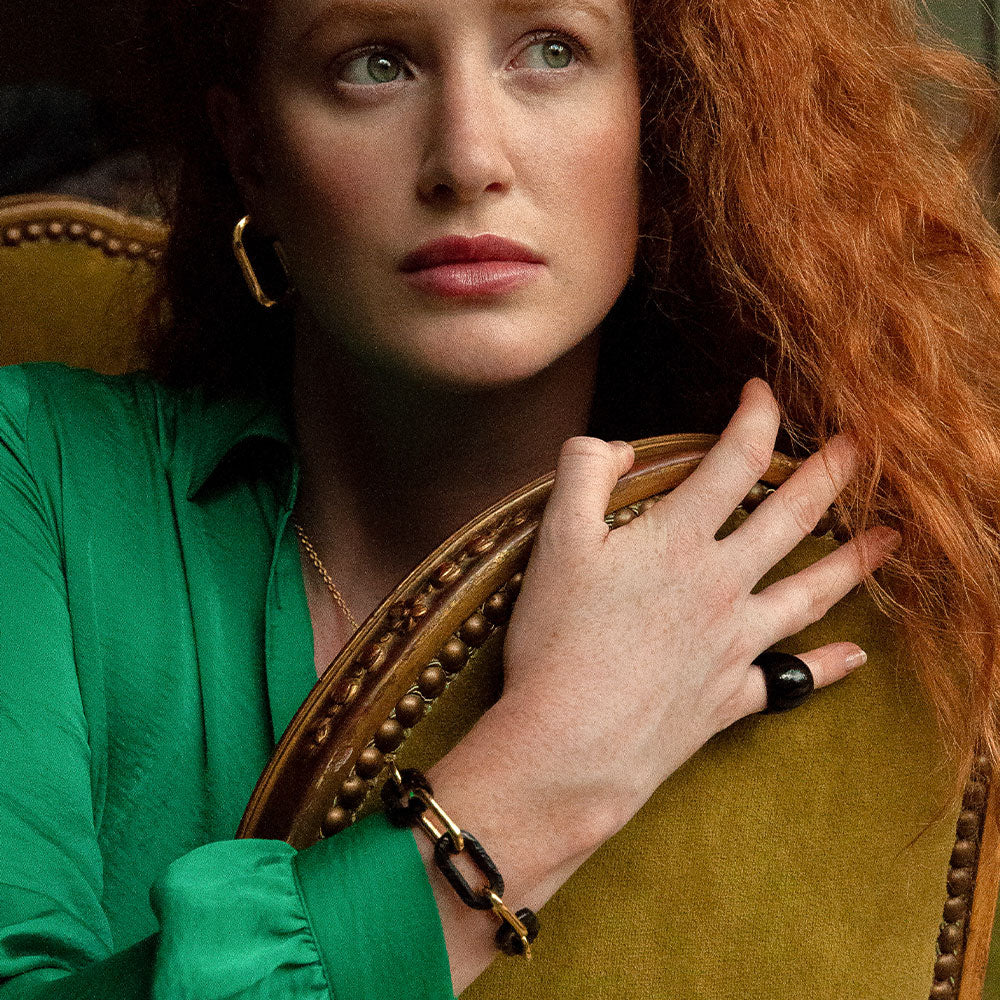 Empreinte animale Bracelet 5 crystals