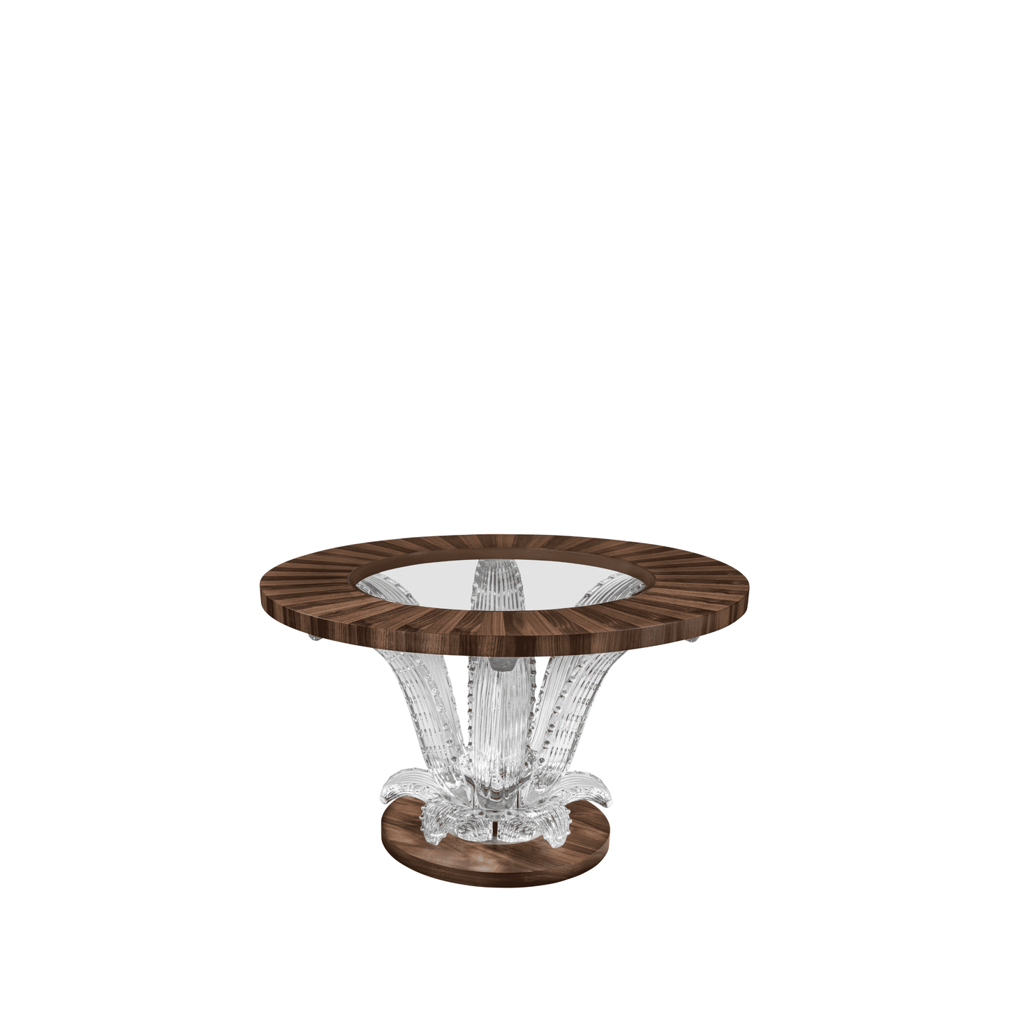 Cactus small coffee table walnut