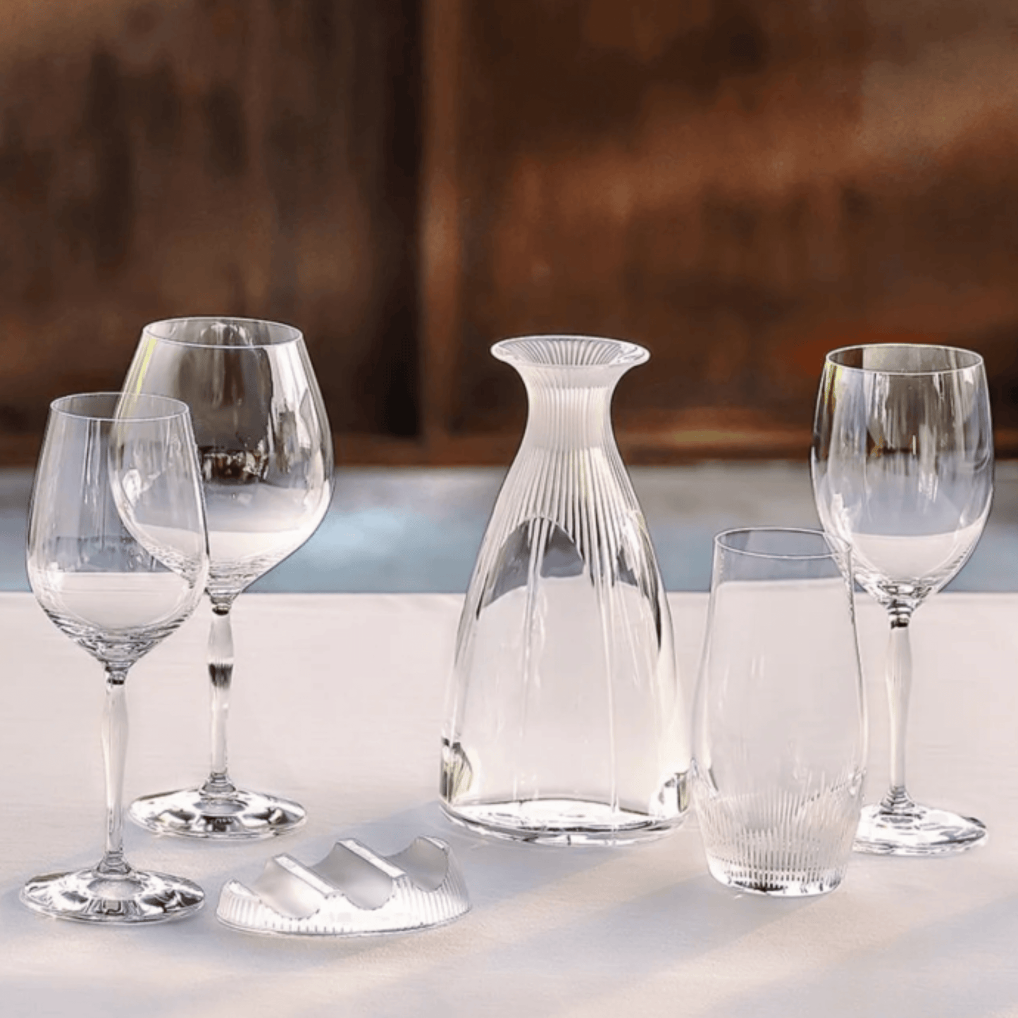 100 POINTS Burgundy glass